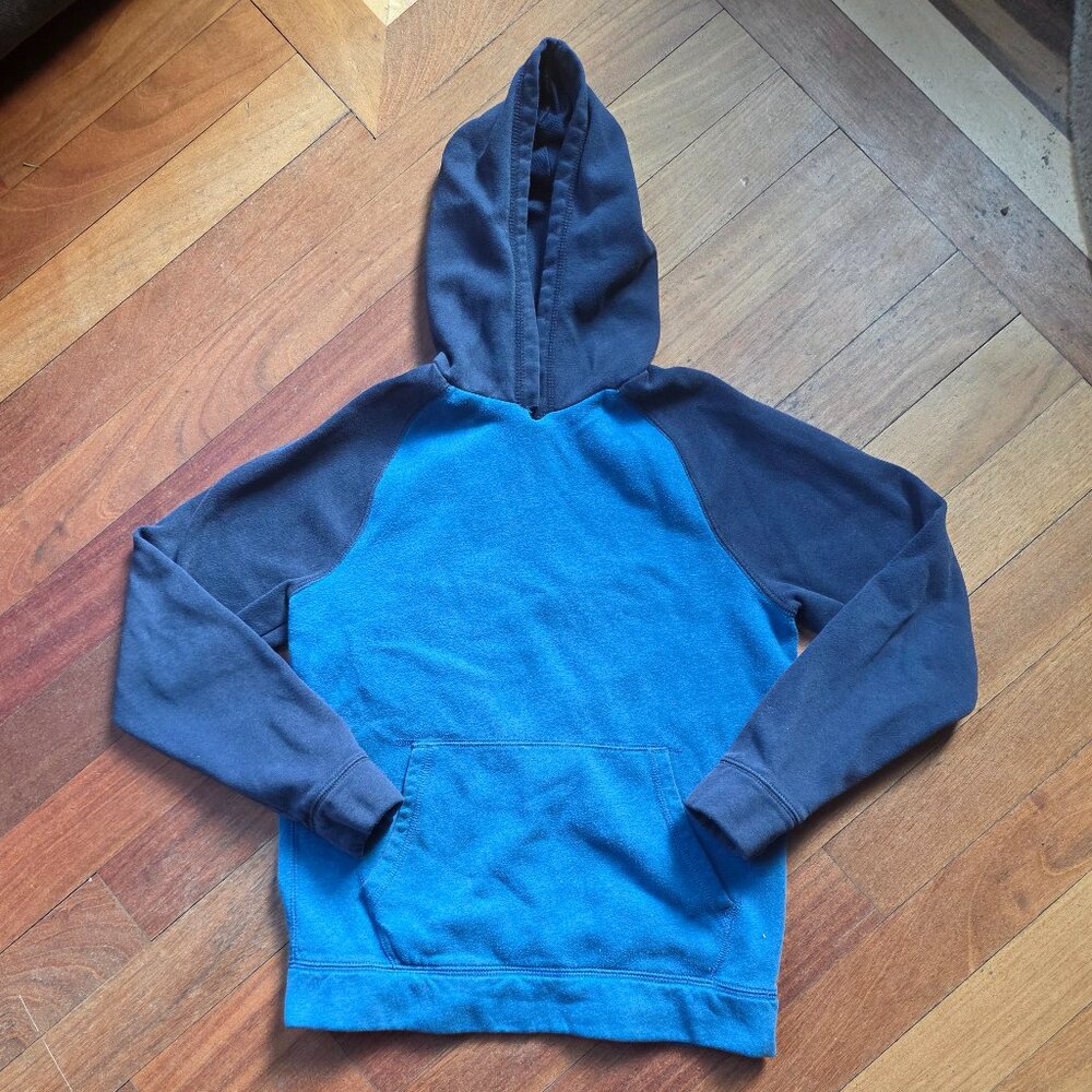 Tek Gear Boys Blue Two Tone Hooded Sweatshirt Size Large (14/16)